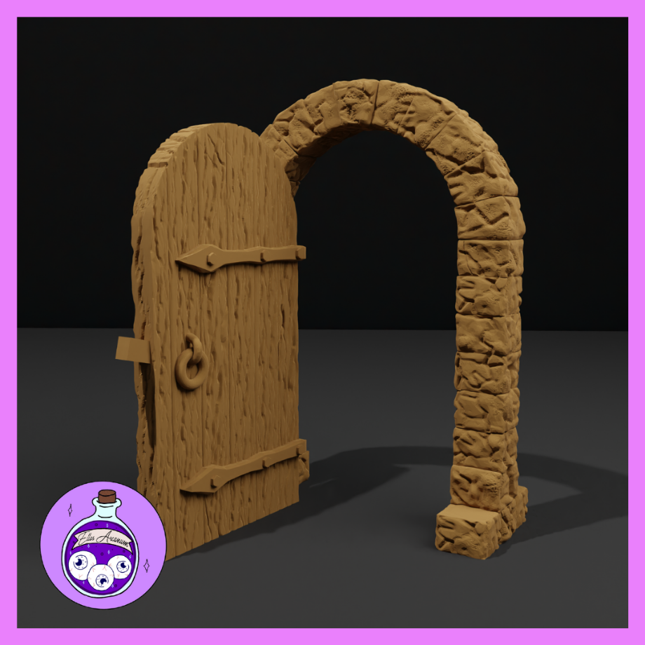 Wooden Double Door Open by Ella's Arcanum