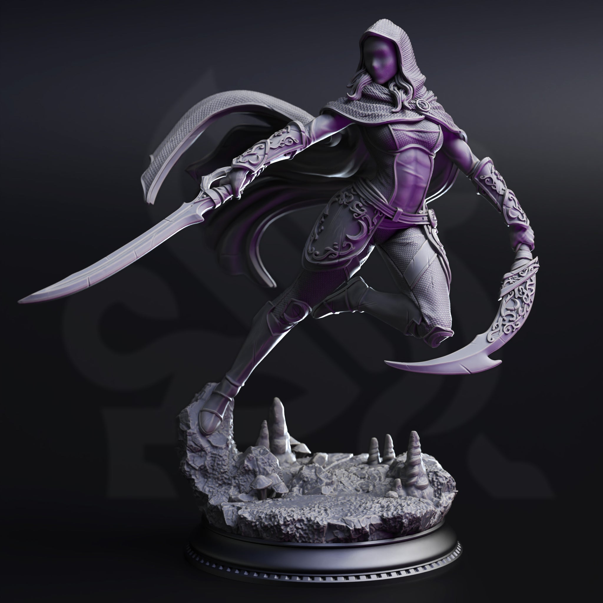 Drow Assassin of the Waxing Moon (Xira Elineri) by DM Stash