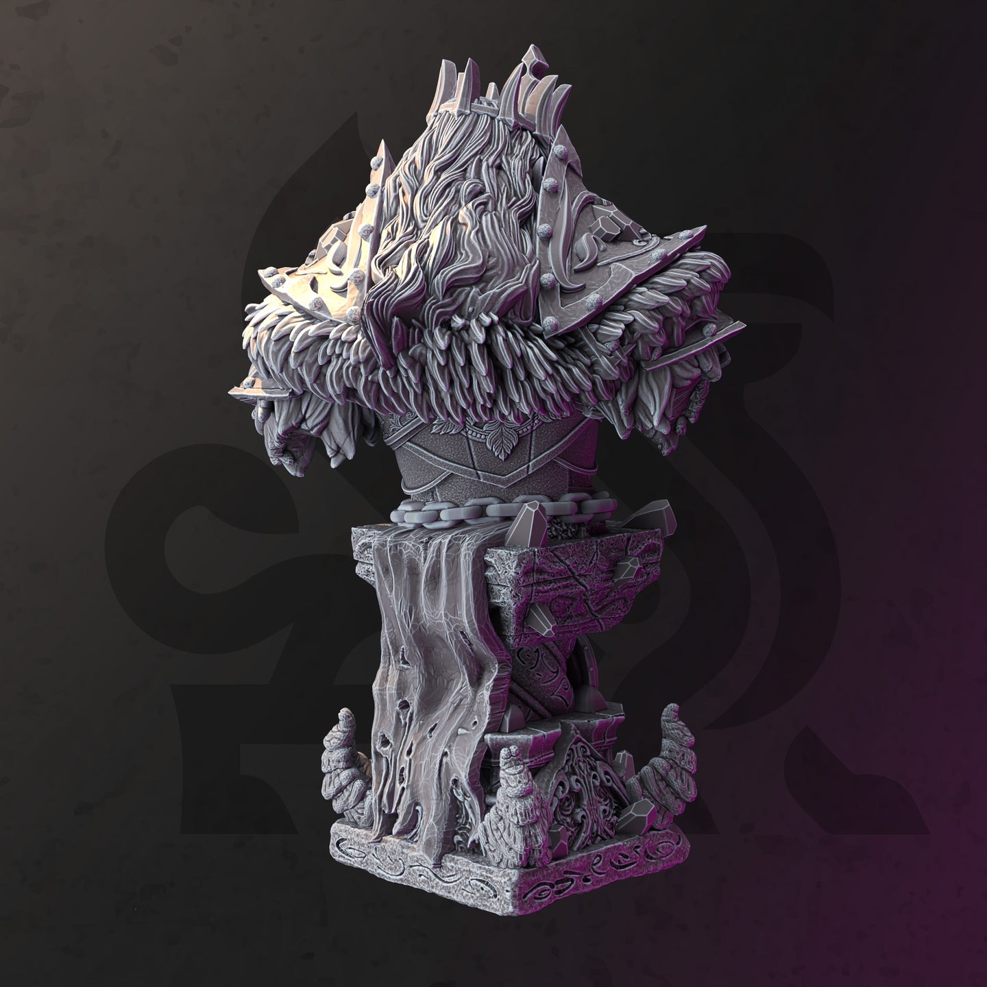 Fallen Paladin (Yinyslim) Bust  by DM Stash