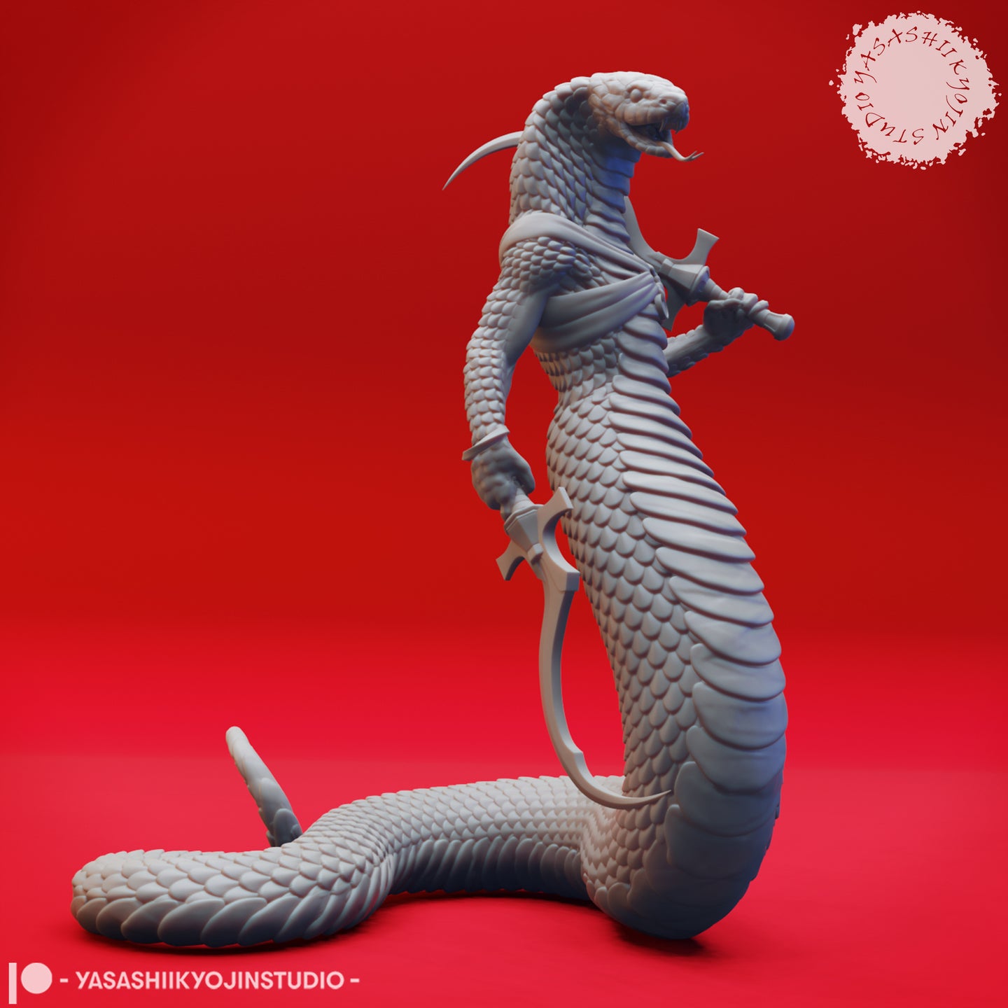 Serpent Warrior (Yuan-Ti) 04 by Yasashii Kyojin Studios
