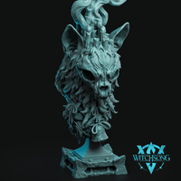 Yulecat Bust by Witchsong Miniatures