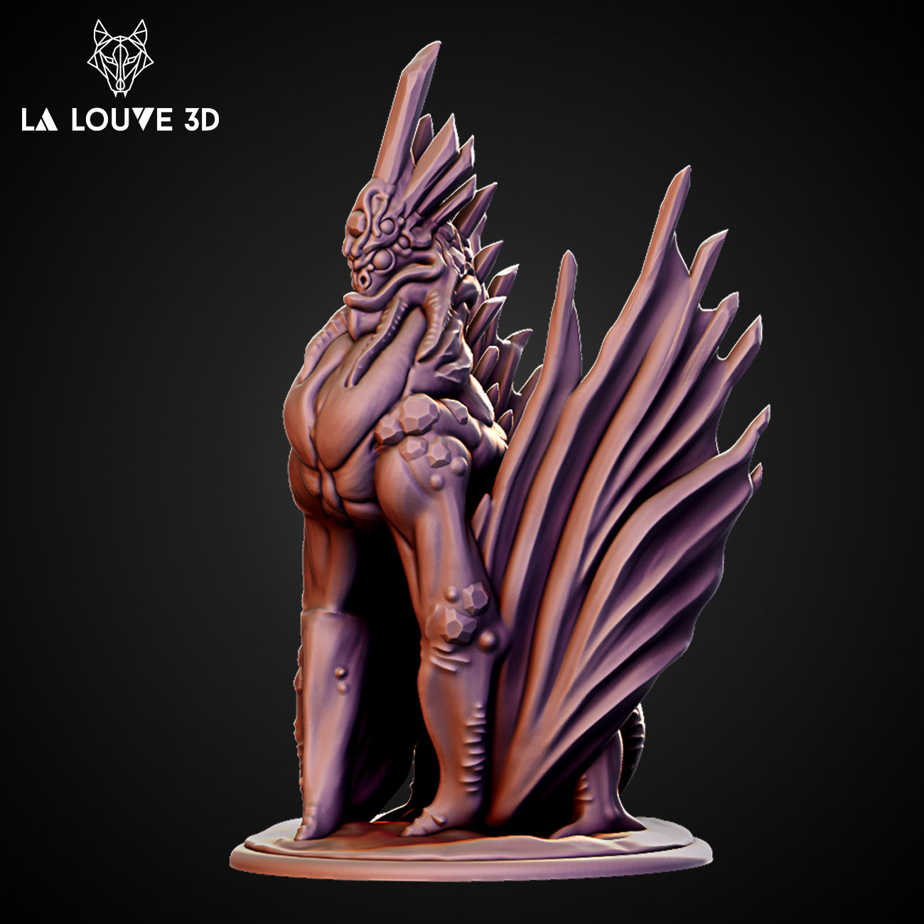 Crystal Dragon by La Louve 3D