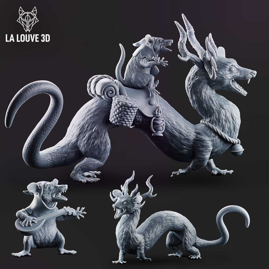 Drago-Opossum by La Louve 3D
