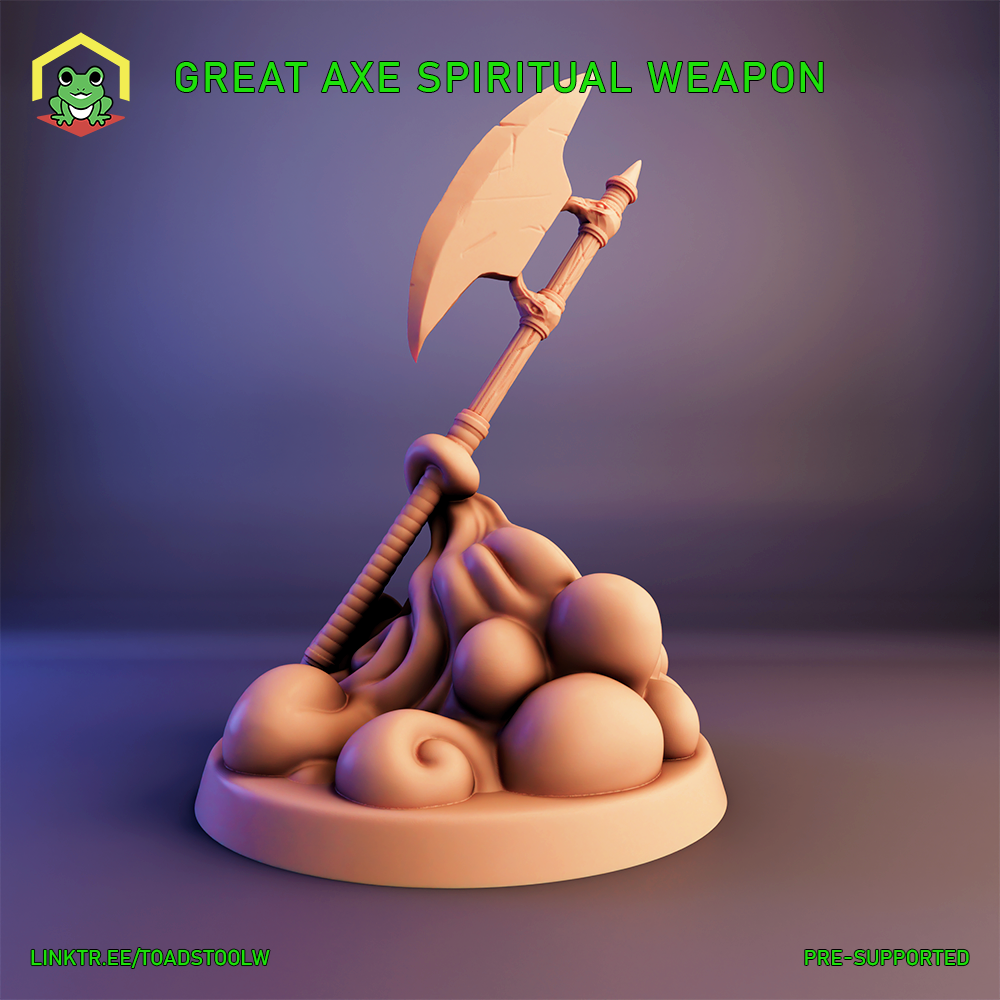Great Axe Spiritual Weapon by The Toadstool Weaver