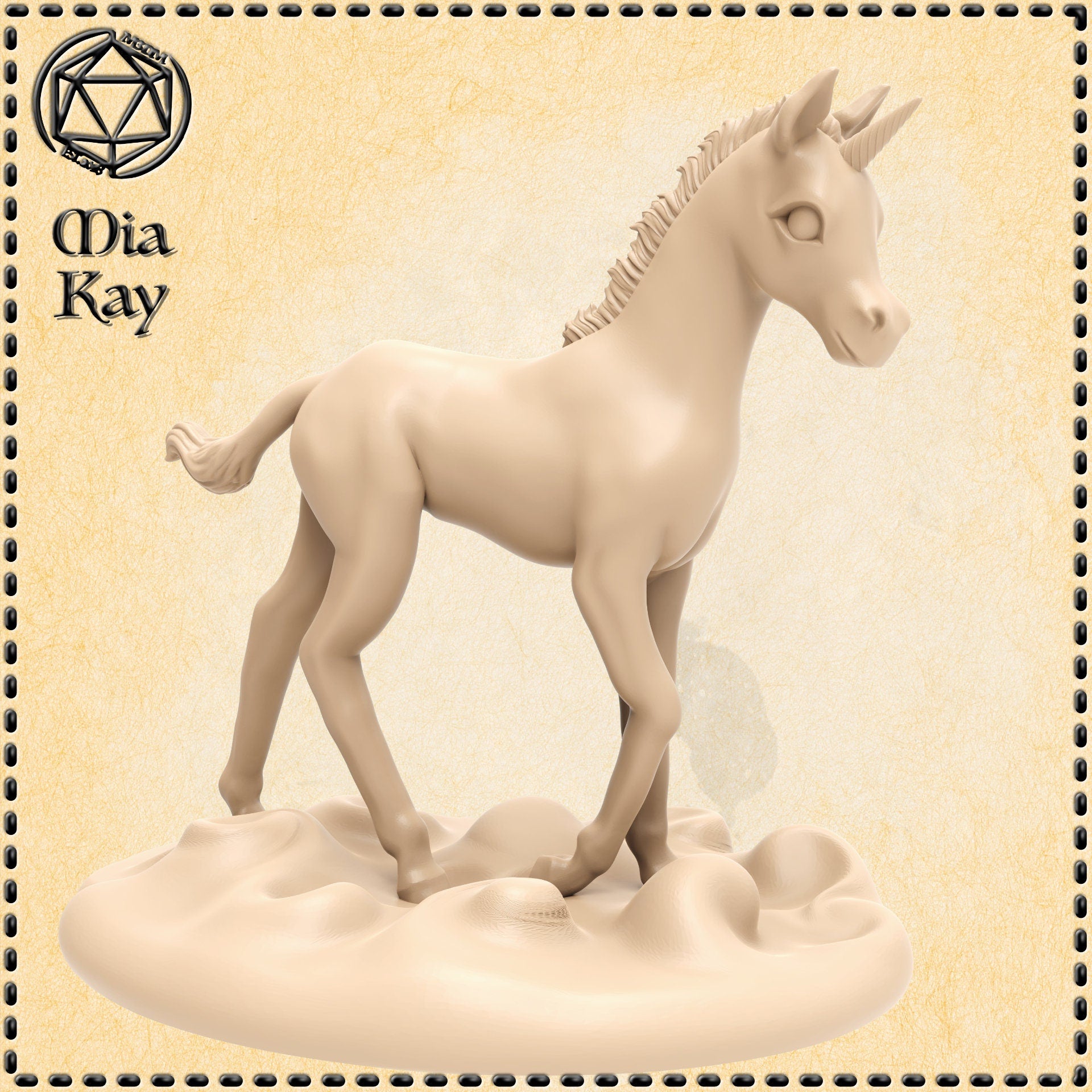 Baby Unicorn by Mia Kay M3DM