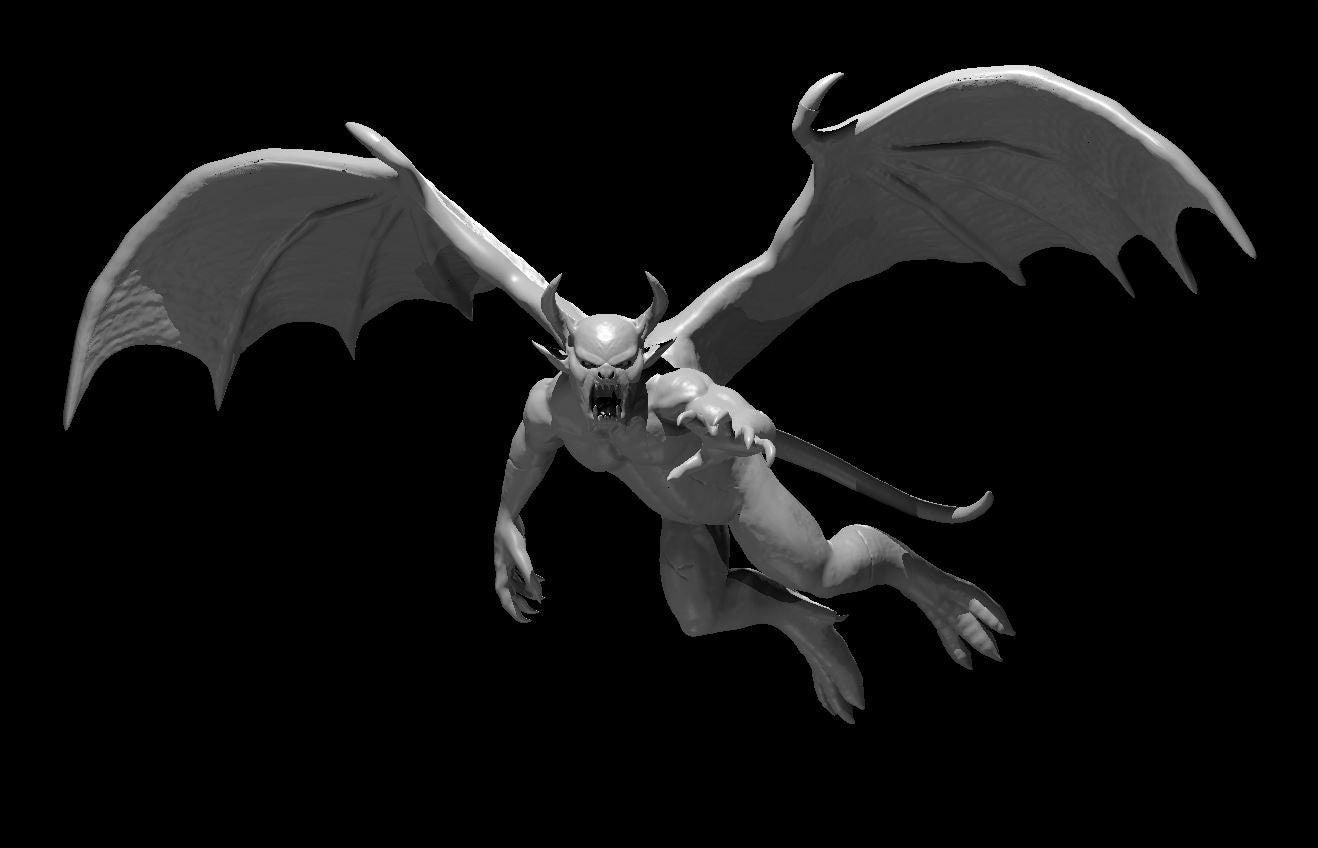 Gargoyle Flying by MZ4250