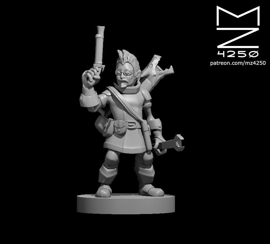 Gnome Artificer With Pistol by MZ4250