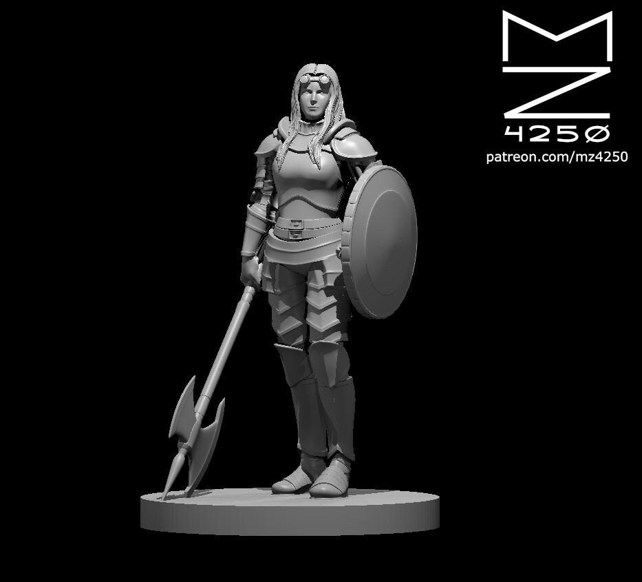 Human Artificer Female Fighter by MZ4250