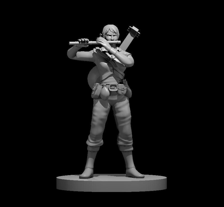 Elf Bard Male w/Flute by MZ4250