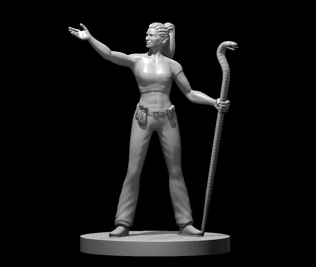 Human Druid Female Pointing by MZ4250