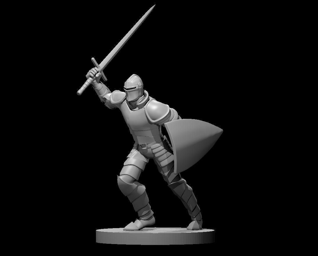 Human Male Fighter w/ Axe & Shield by MZ4250