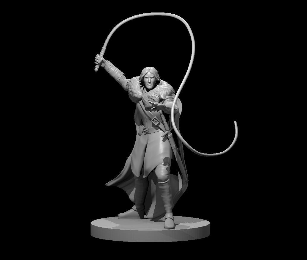 Human Male Fighter w/ Sword Up by MZ4250