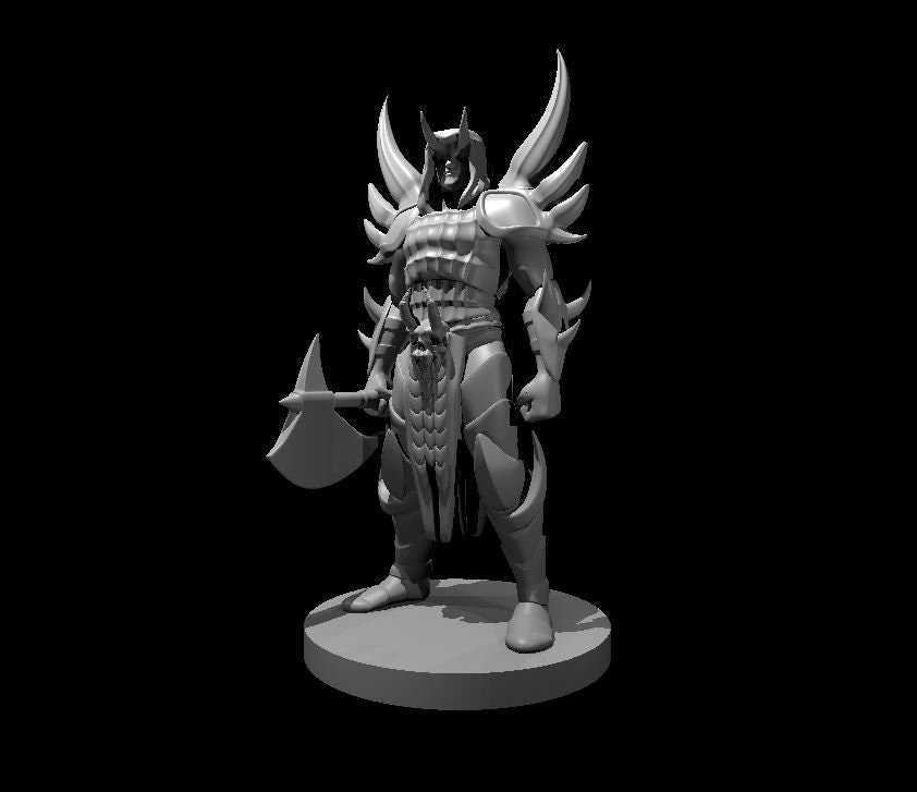Human Male Paladin Fallen w/ Axe by MZ4250
