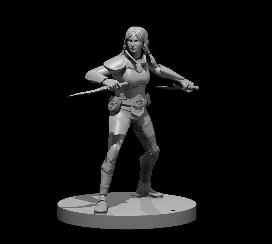 Human Female Rogue 2 Daggers by MZ4250