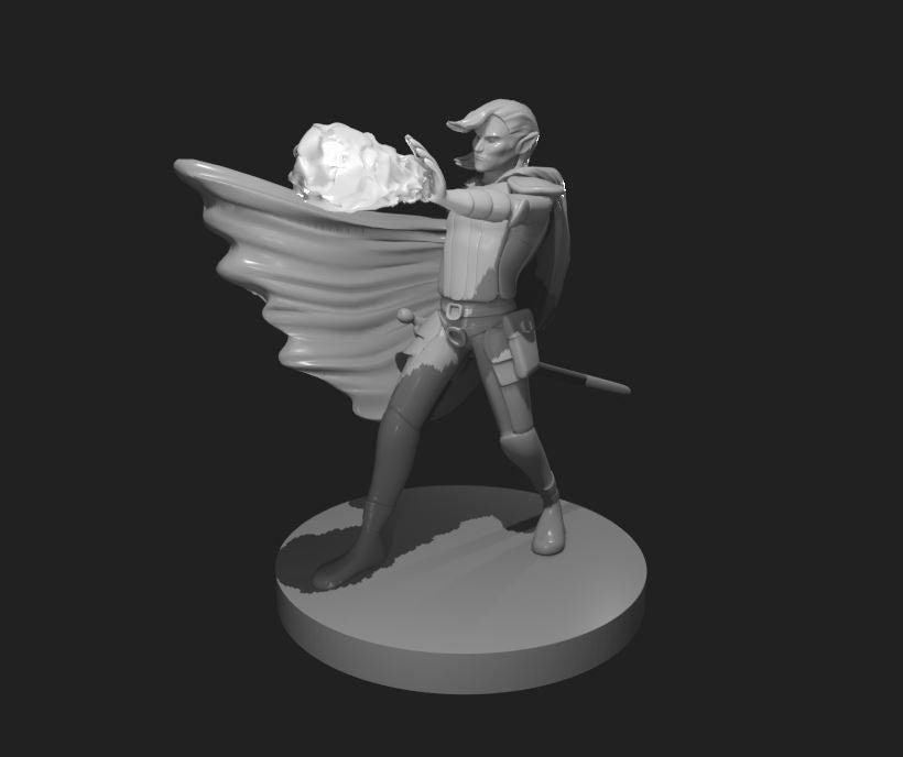 Elf Sorcerer Fire Blast by MZ4250