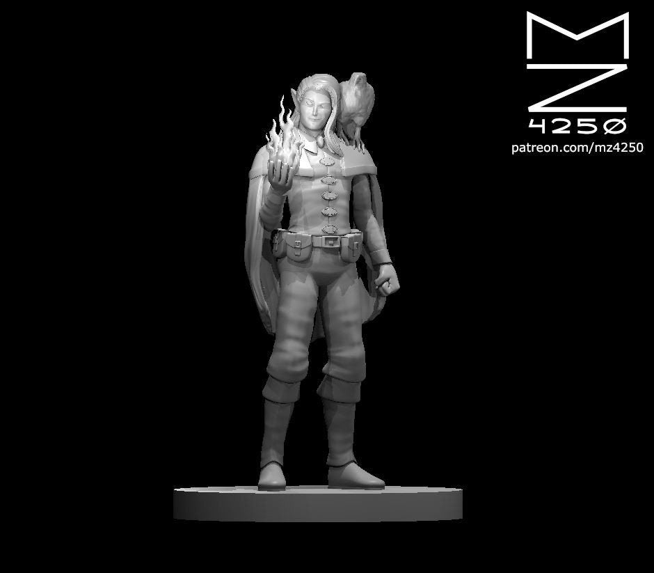 Elf Sorcerer Male Standing by MZ4250
