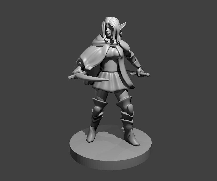 Elf Wizard w/2 Blades by MZ4250