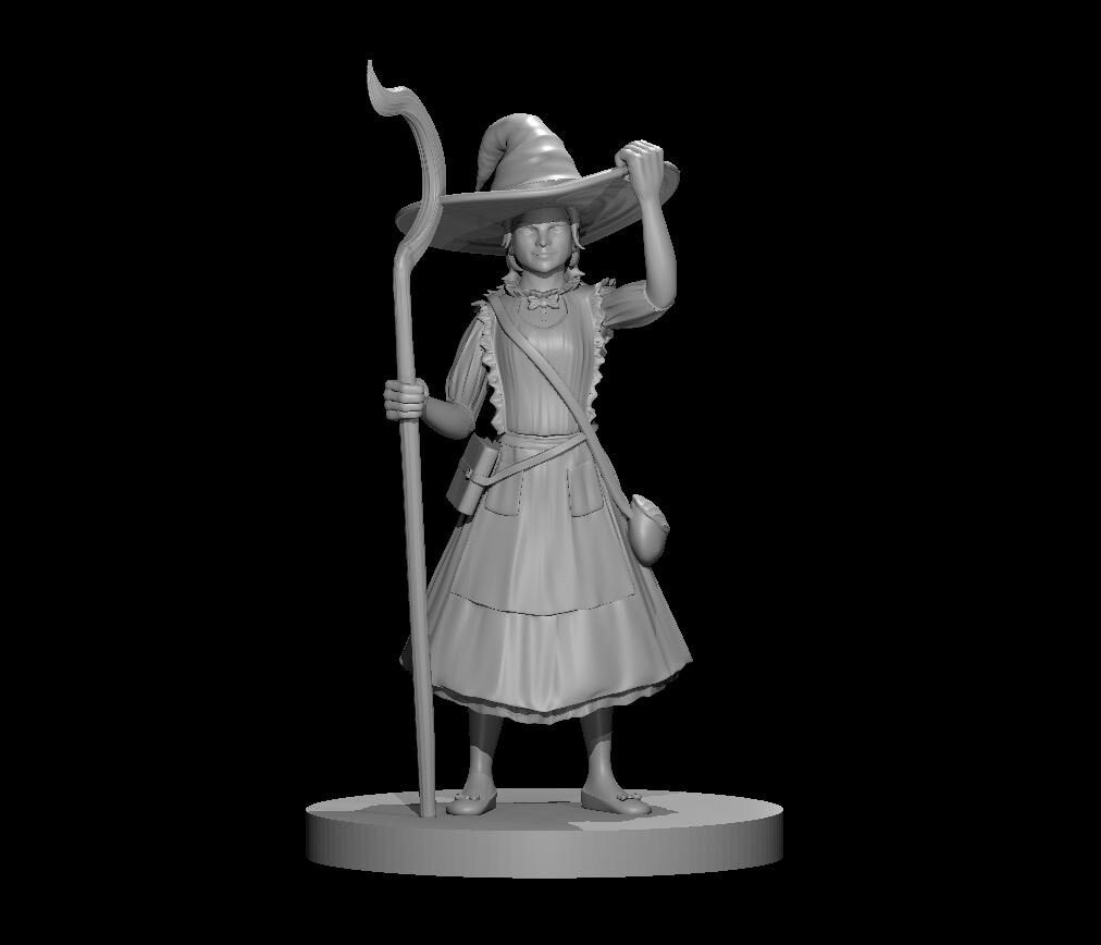 Human Female Wizard w/ Hat by MZ4250