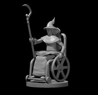 Human Female Wizard in Wheelchair by MZ4250