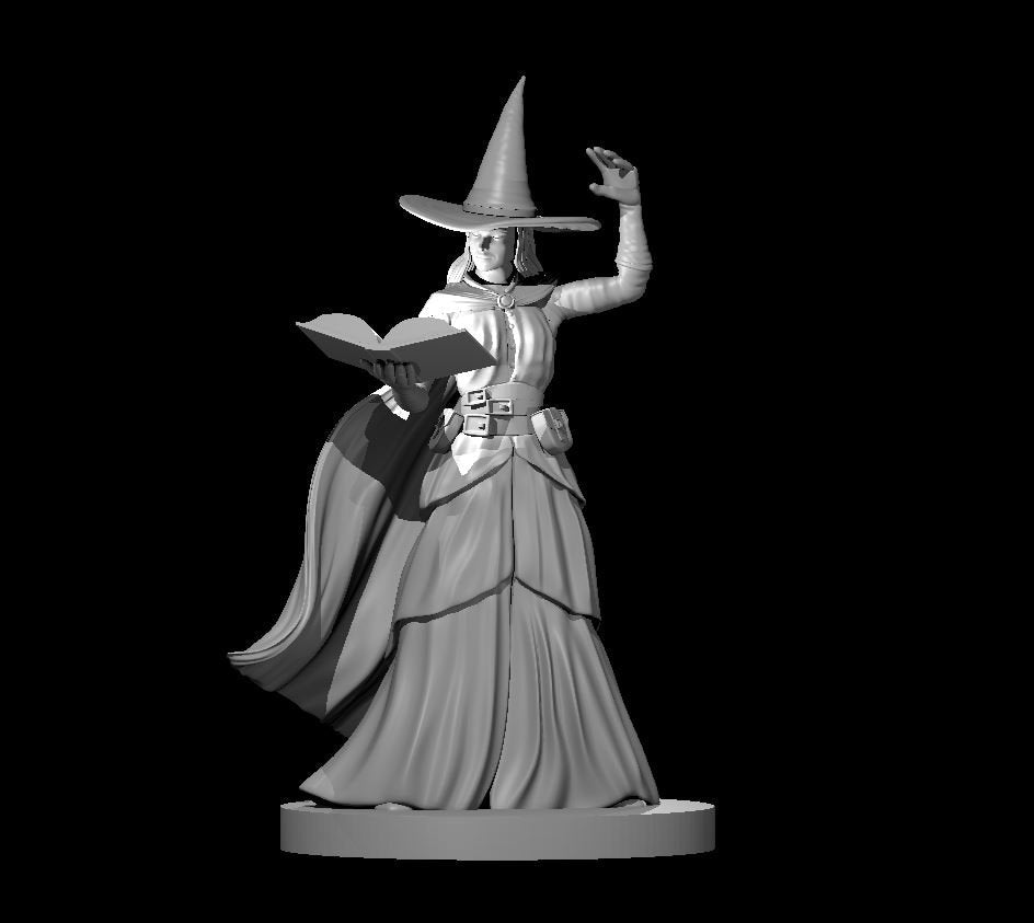 Human Female Wizard w/ Spellbook by MZ4250