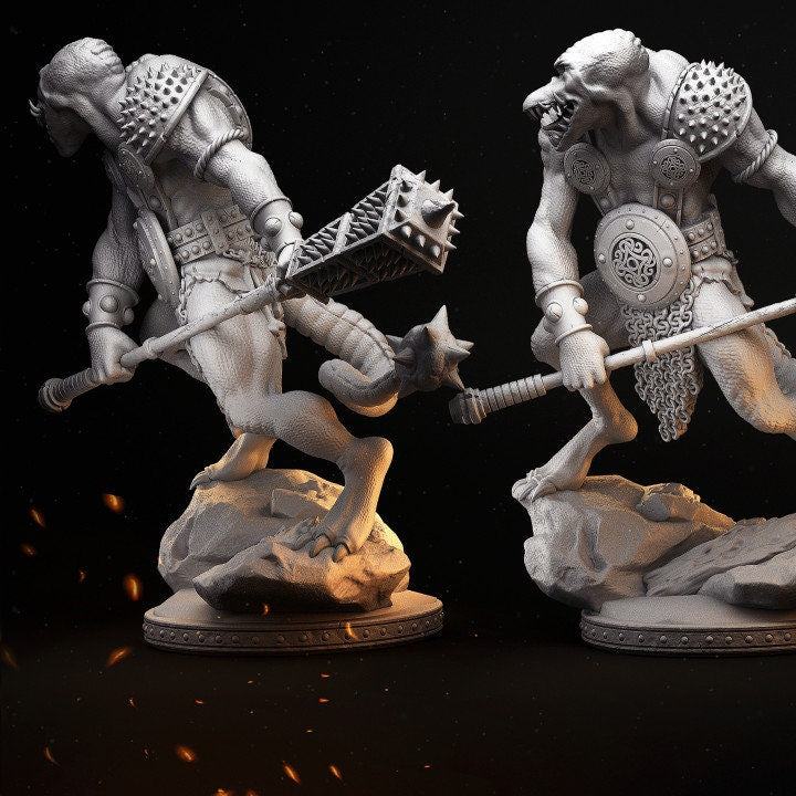 Lizardfolk Fighter (Skeghh) by Primal Collectibles