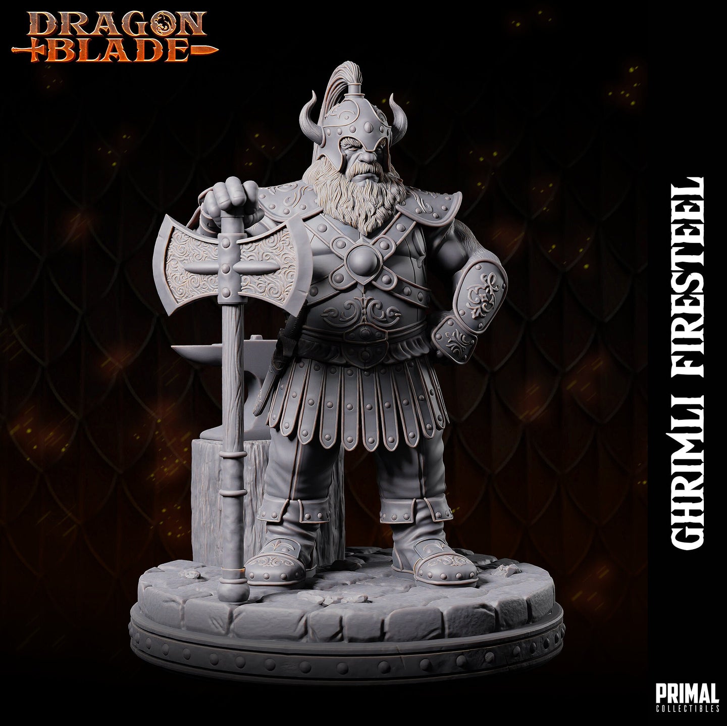 Dwarf Fighter (Ghrimli Firesteel) by Primal Collectibles