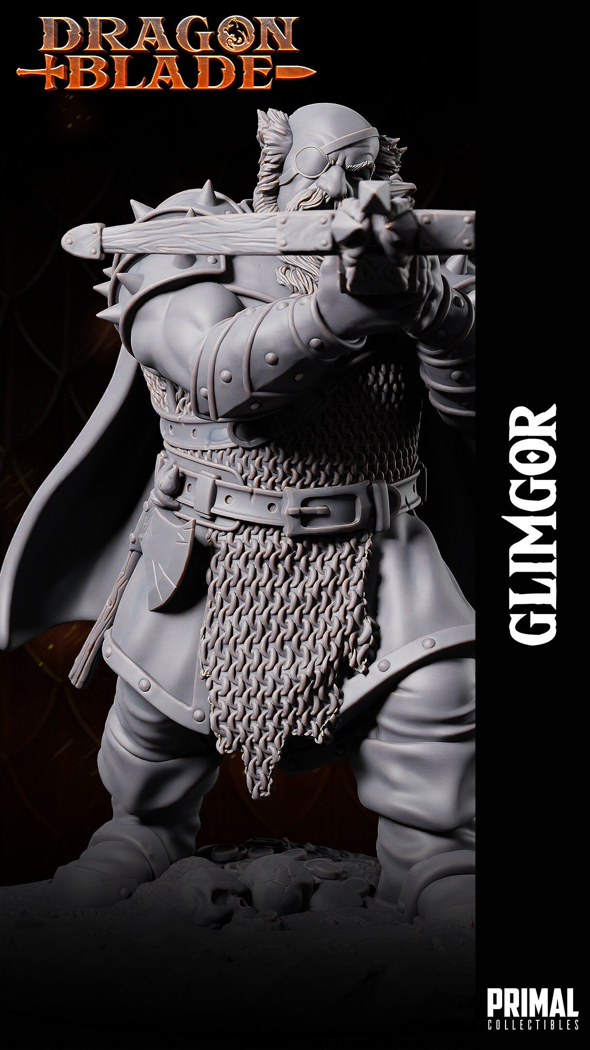 Dwarf Fighter (Glimgor) by Primal Collectibles