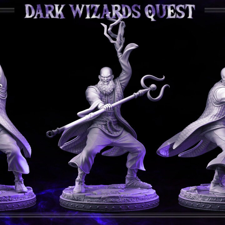 Storm Master (Rayzen) | D&D Miniature for Wizard Characters – MitzNSimz