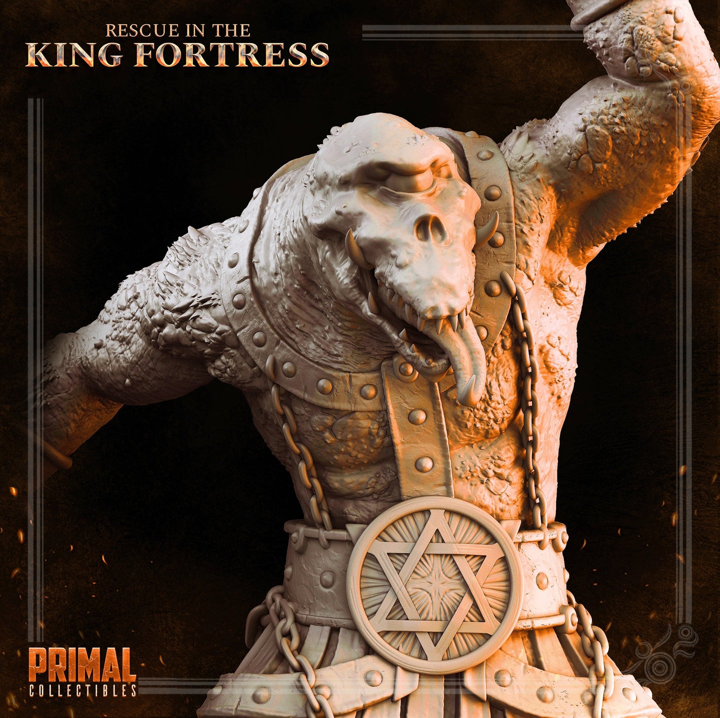 Lizardfolk Fighter (Skhaar) by Primal Collectibles