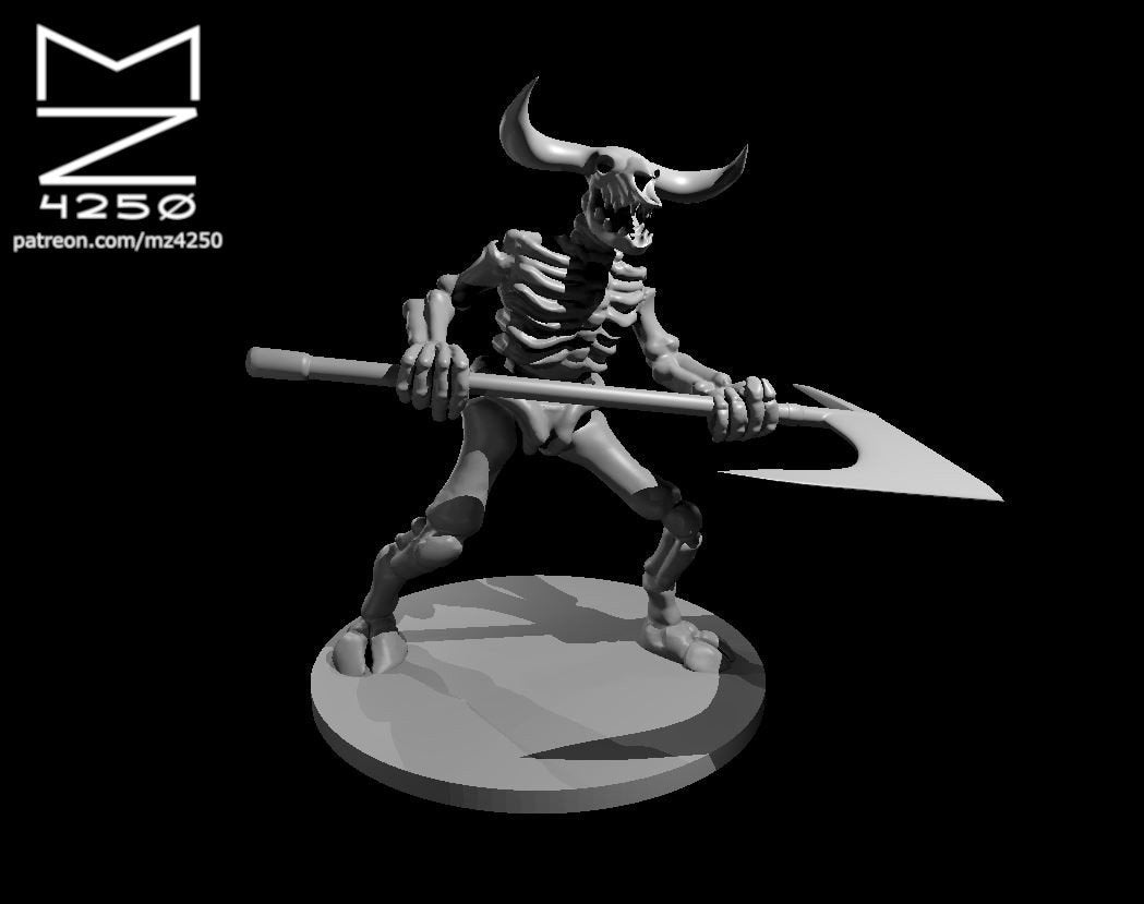 Skeleton Minotaur by MZ4250