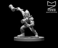 Dwarf Fighter w/ 2 Hammers by MZ4250