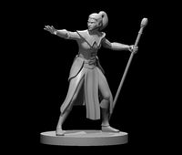 Human Female Wizard w/ Staff by MZ4250