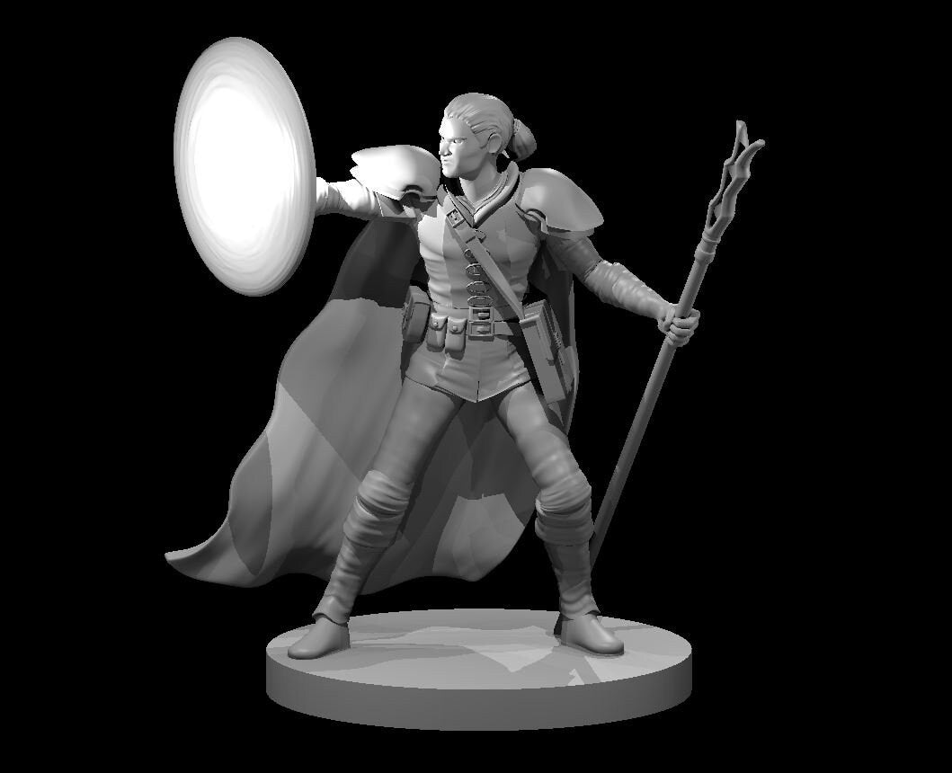 Human Male Wizard Abjurer by MZ4250