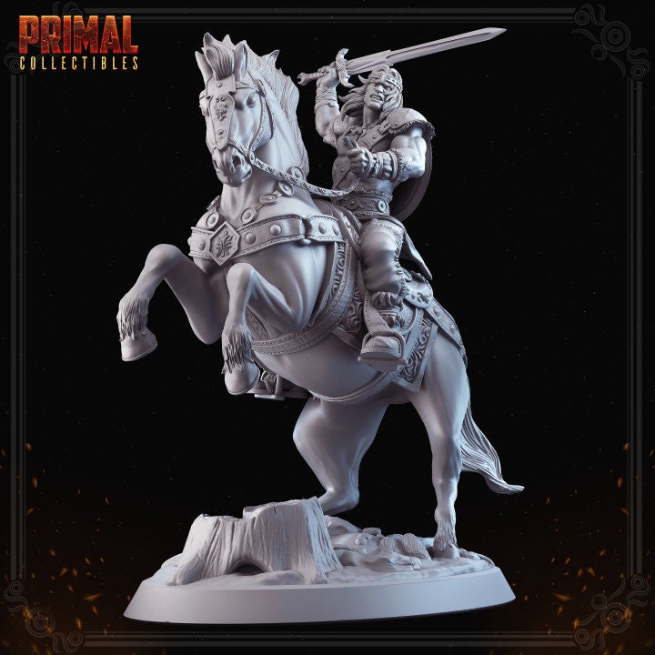 Mounted Barbarian (Boris) by Primal Collectibles