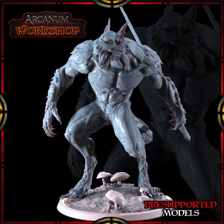 Cursed Knight Berserker Werewolf by Arcanum Workshop