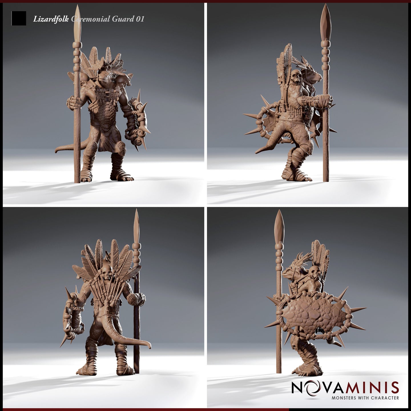 Lizardfolk Ceremonial Guard 01 by Novaminis