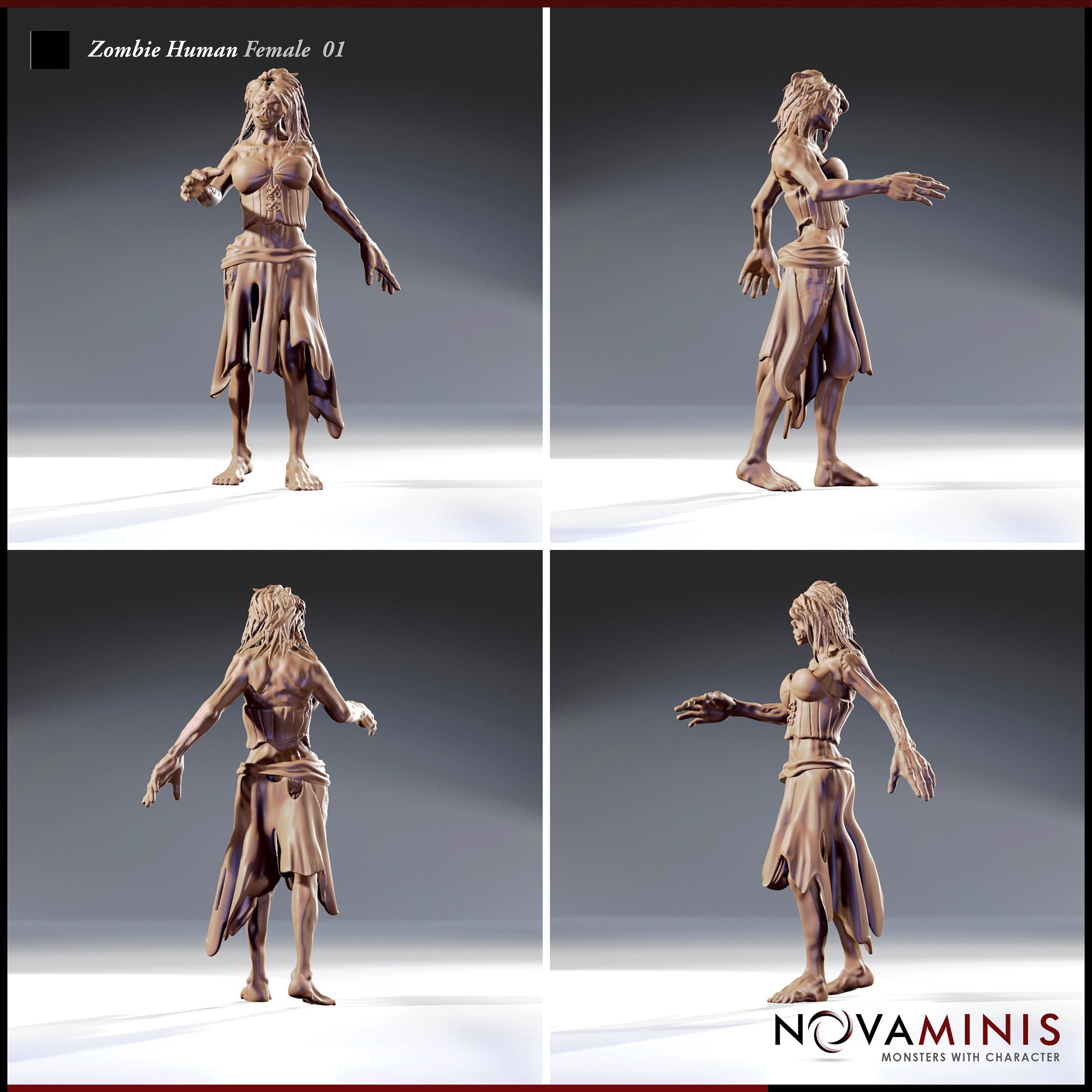 Zombie Human Female 01 by Novaminis