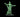Digital render of the Slime Sorceress miniature at 32mm scale — a female figure with arms outstretched, smiling, wearing a gown that dissolves into dripping ooze tendrils at the sleeves and hem, mounted on a round black base, shown in green resin render