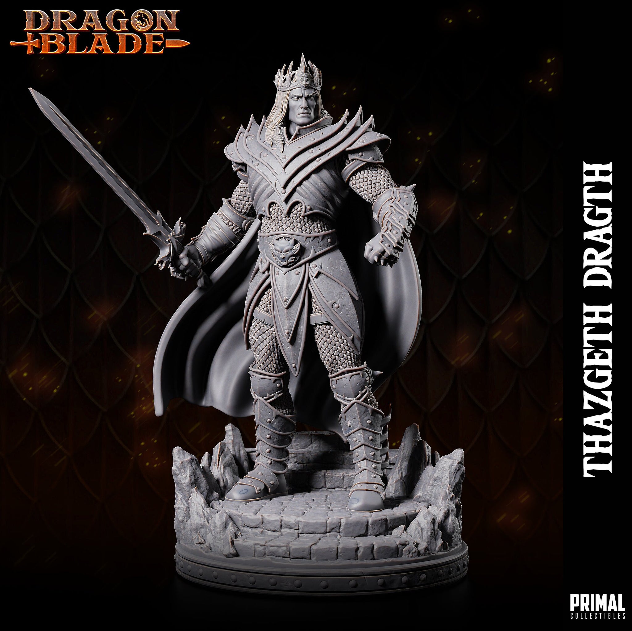 Human Wizard Fighter / Warrior (Thazgeth Dragth) by Primal Collectibles