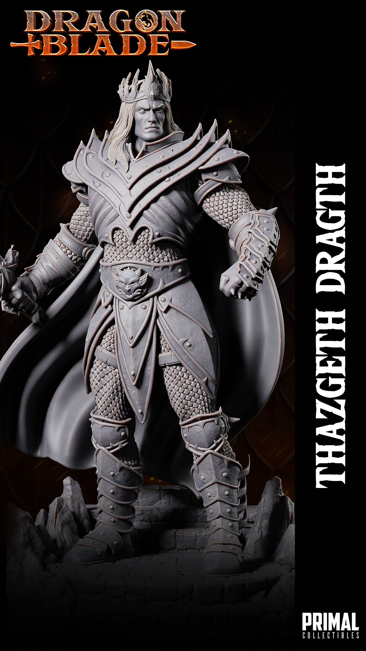 Human Wizard Fighter / Warrior (Thazgeth Dragth) by Primal Collectibles