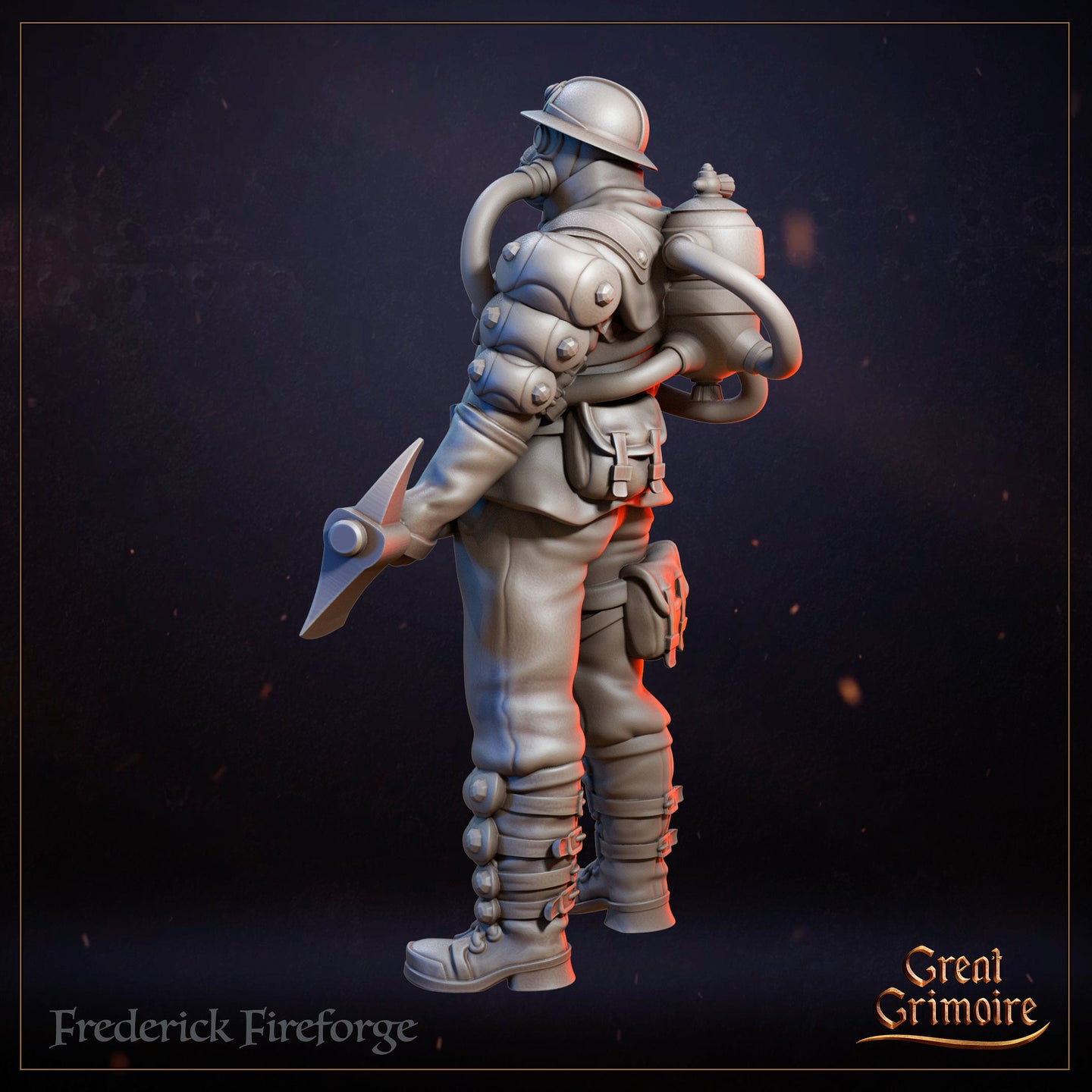 Frederick Fireforge (Warforged) by Great Grimoire