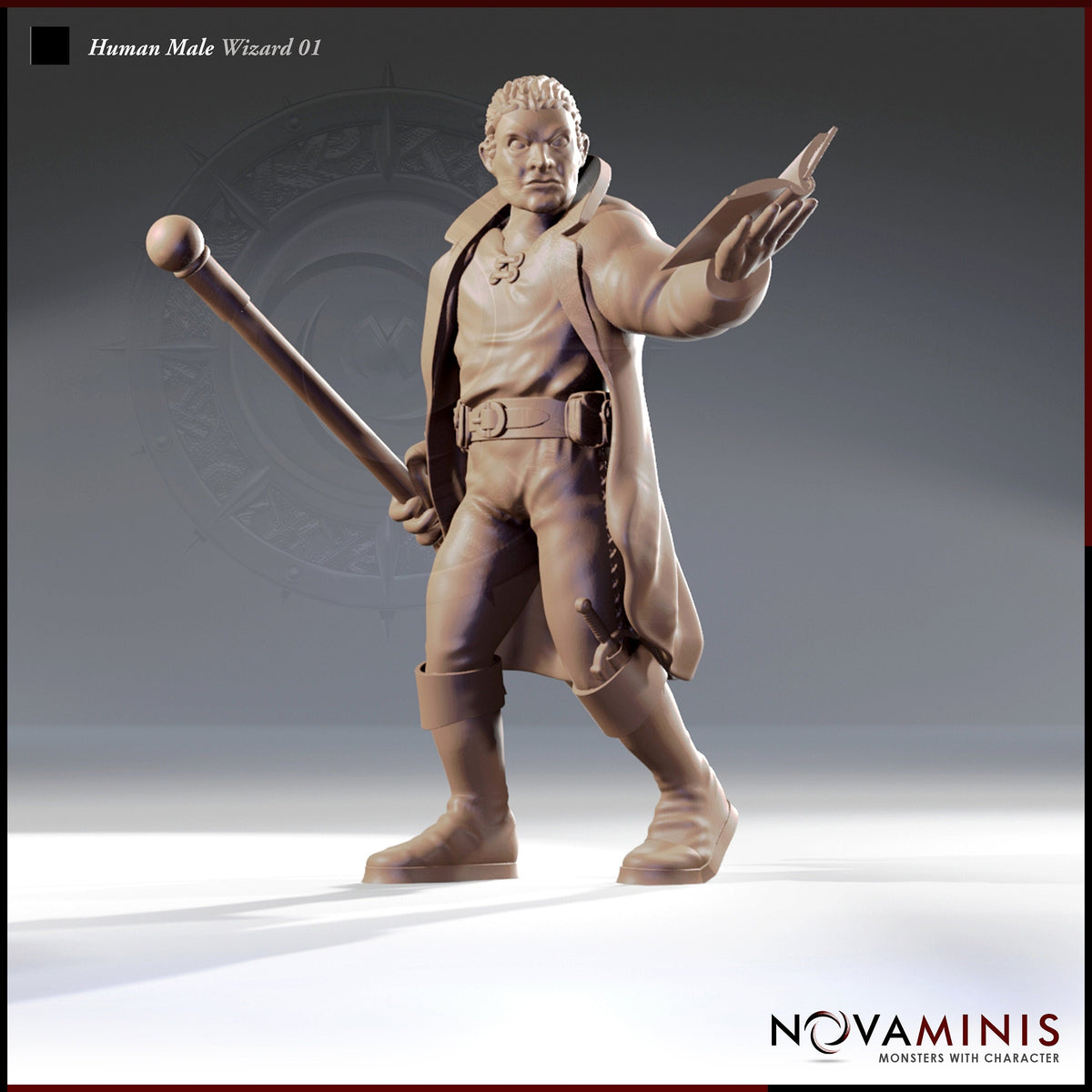 Wizard Devil Mini Wizard 01 D&D Miniature by Novaminis – MitzNSimz