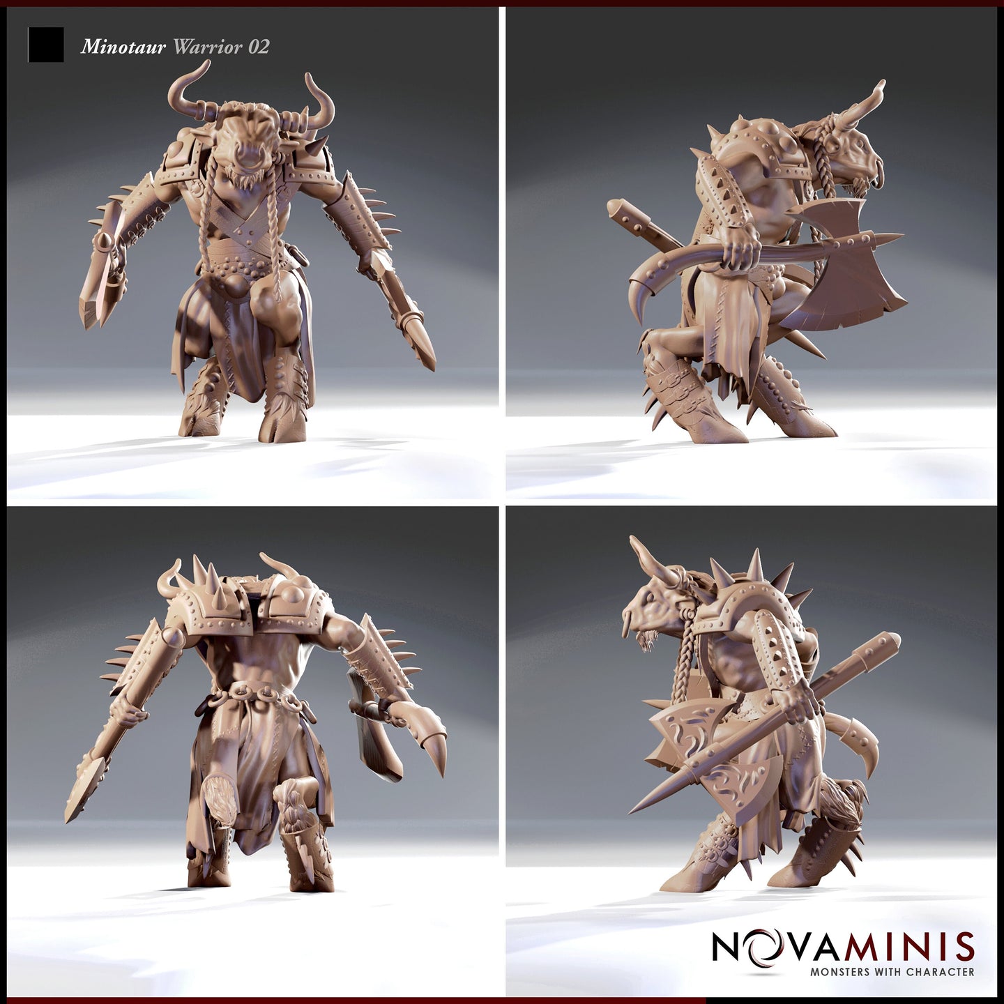 Minotaur Warrior Male 02 by Novaminis