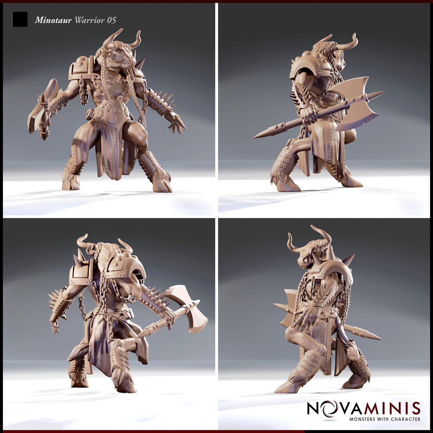 Minotaur Warrior Male 05 by Novaminis