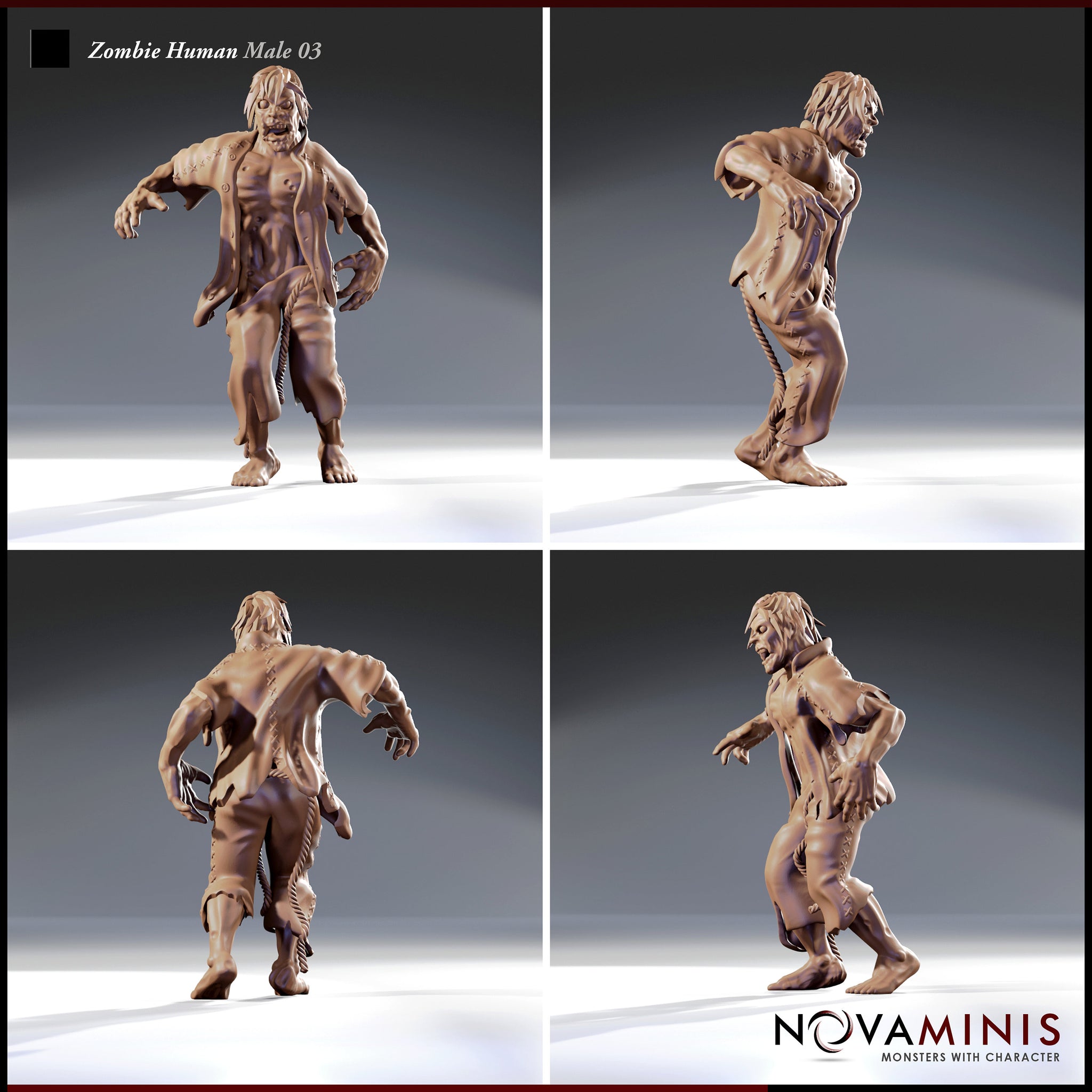 Zombie Human Male 03 by Novaminis