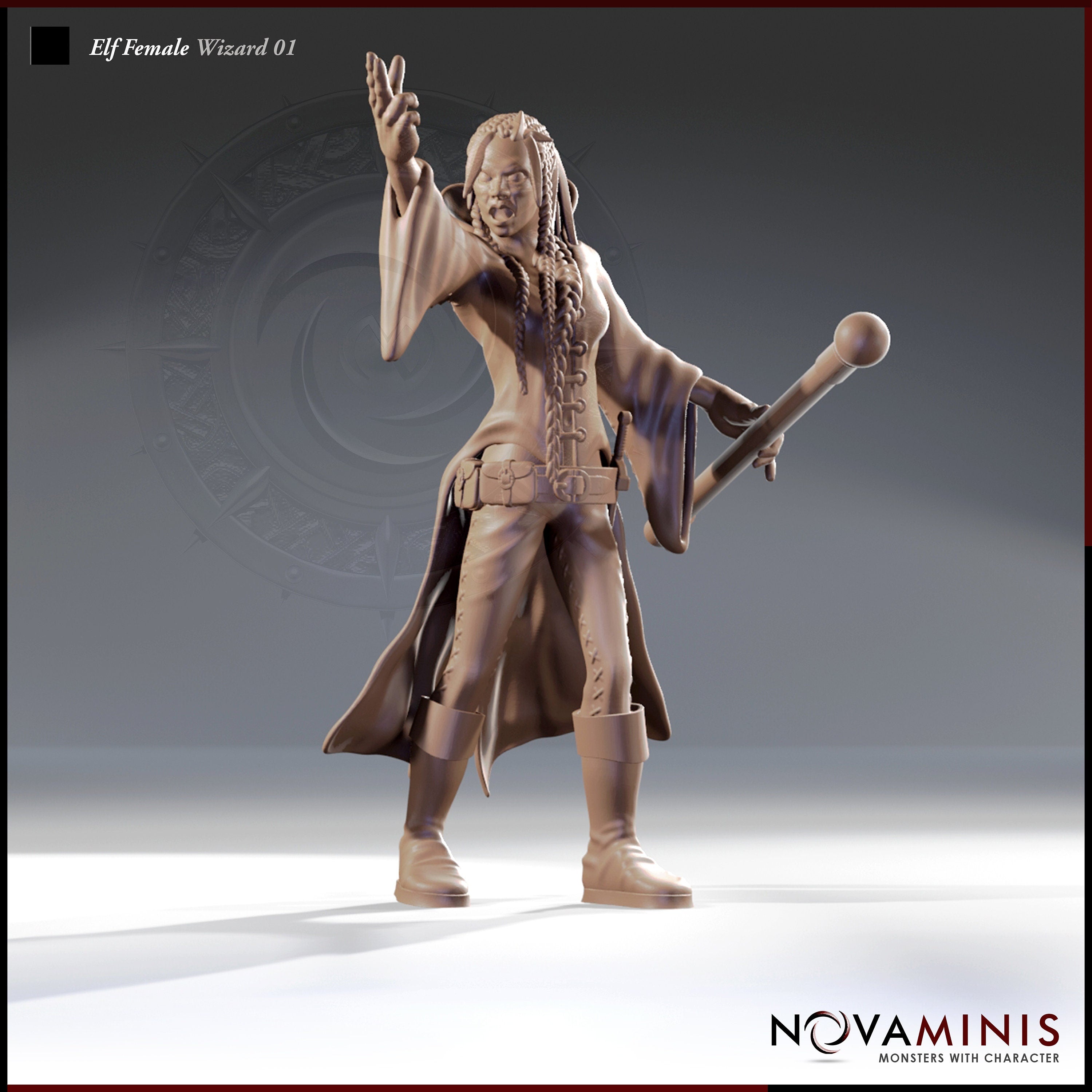 Wizard Devil Mini Wizard | D&D Miniature for Feywild Campaigns – MitzNSimz