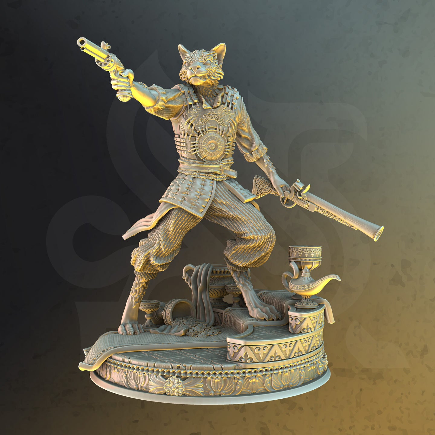 Catfolk Gunslinger (Kara'Ta) by DM Stash