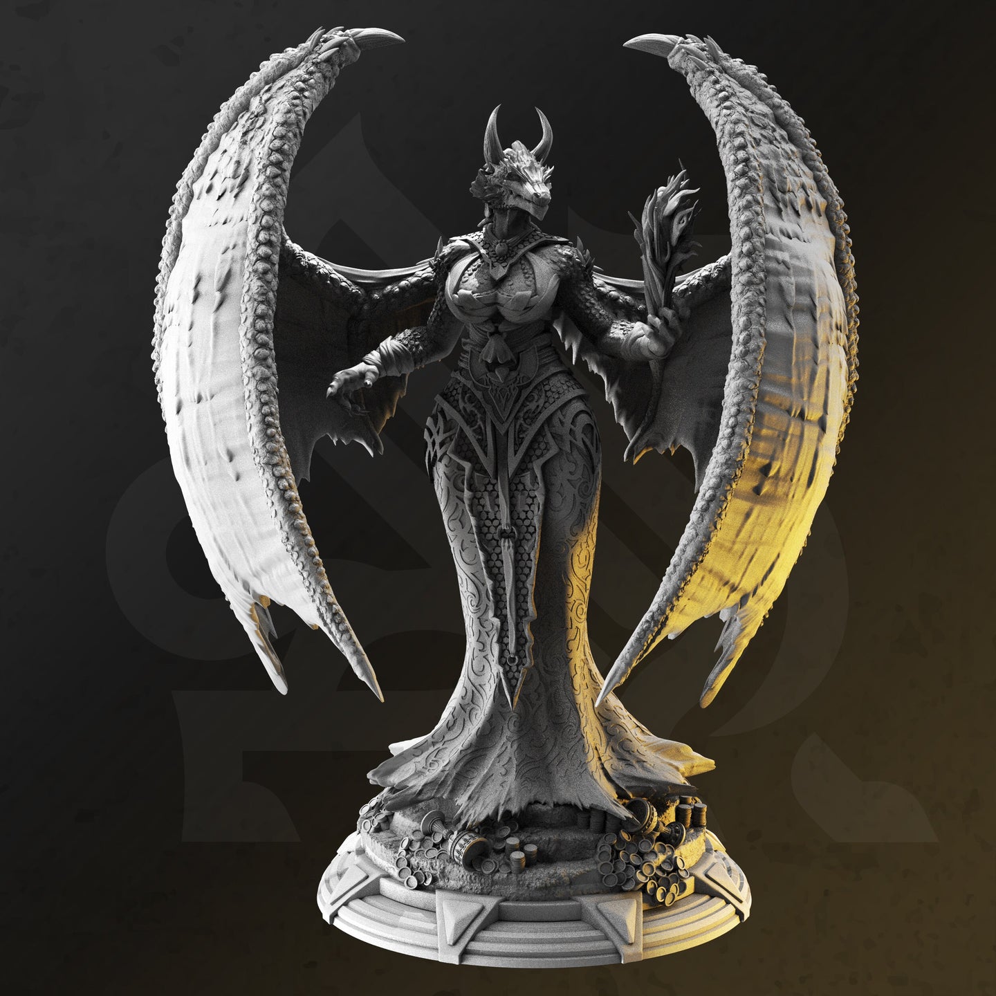 Dragonborn Warlock (Tharvaya) by DM Stash