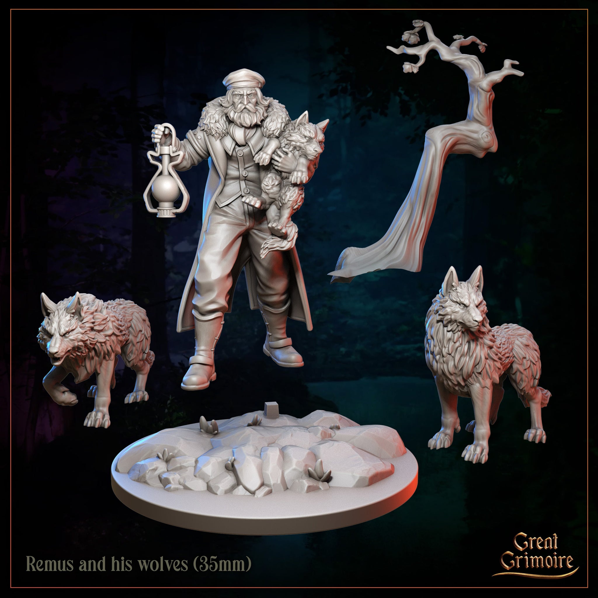 Remus and his Wolves by Great Grimoire