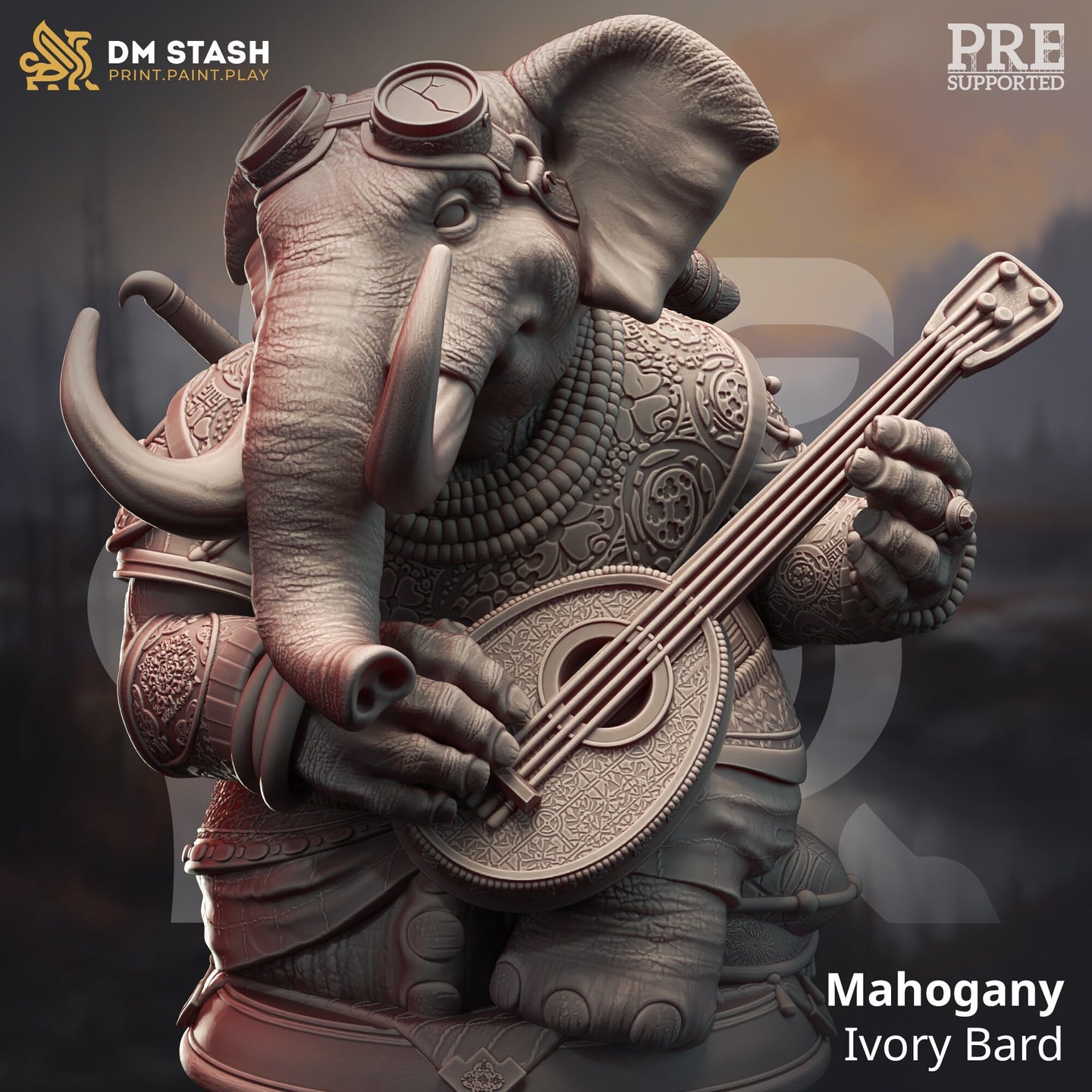 Loxodon Bard (Mahogany) by DM Stash